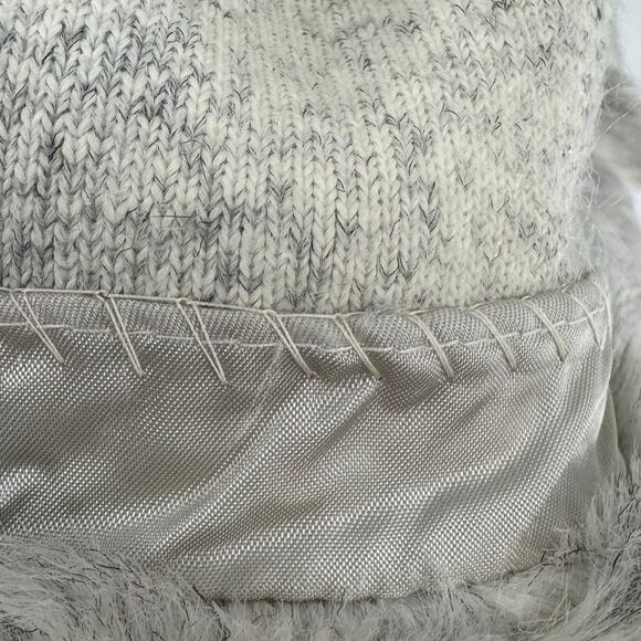 Vintage Rose Cloak & Suit Co Gray Ivory Vegan Faux Fur Coat Made in USA - Picture 8 of 8